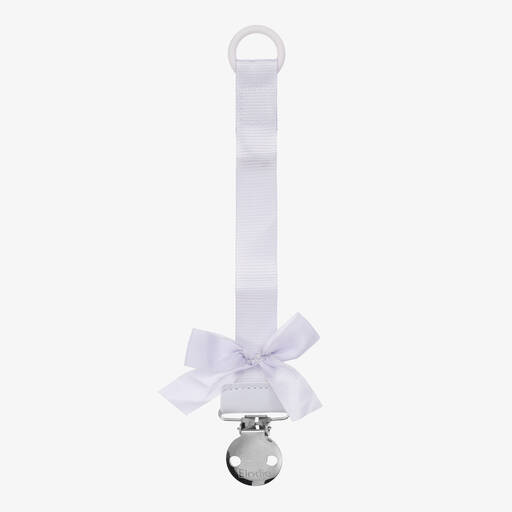 Elodie-Purple Bow Dummy Clip | Childrensalon