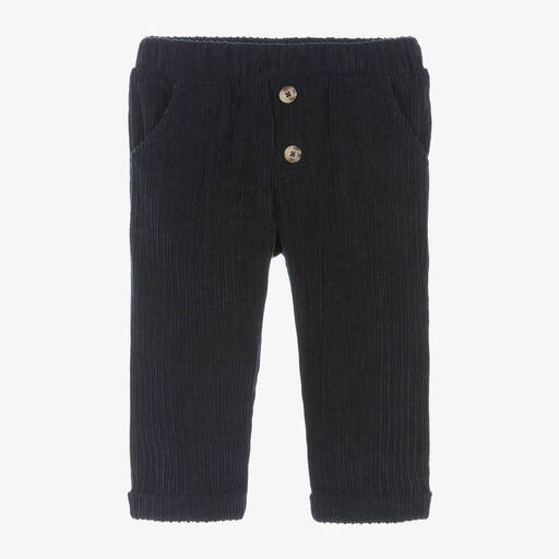 Everything Must Change-Boys Navy Blue Corduroy Trousers | Childrensalon