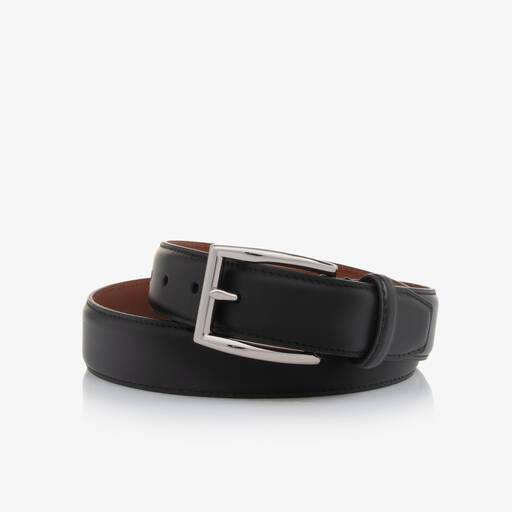 Ralph Lauren-Boys Black Leather Belt | Childrensalon