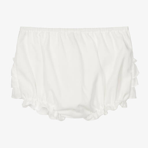 Sarah Louise-Baby Girls Ivory Frilly Pants | Childrensalon
